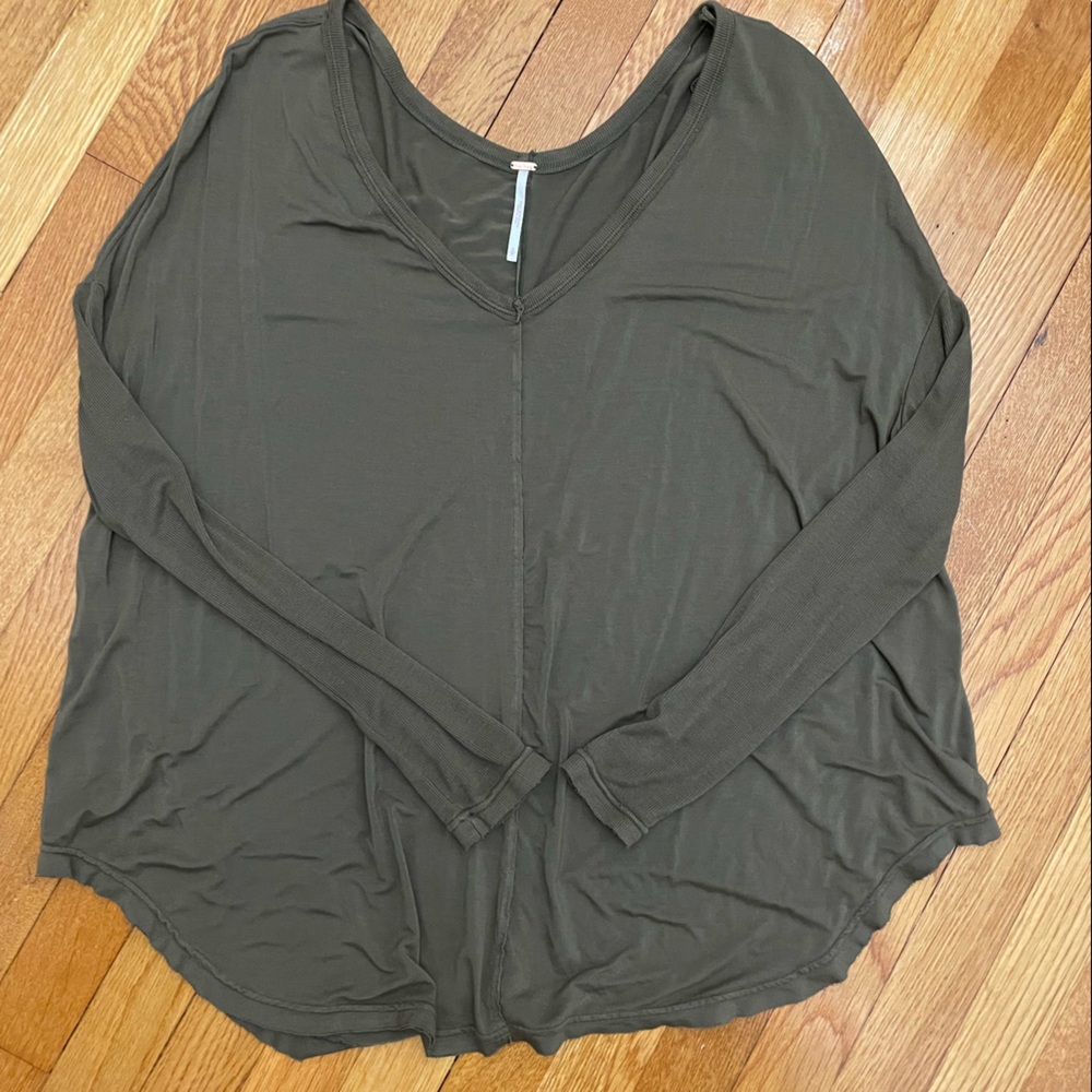 Free people long sleeve shirt